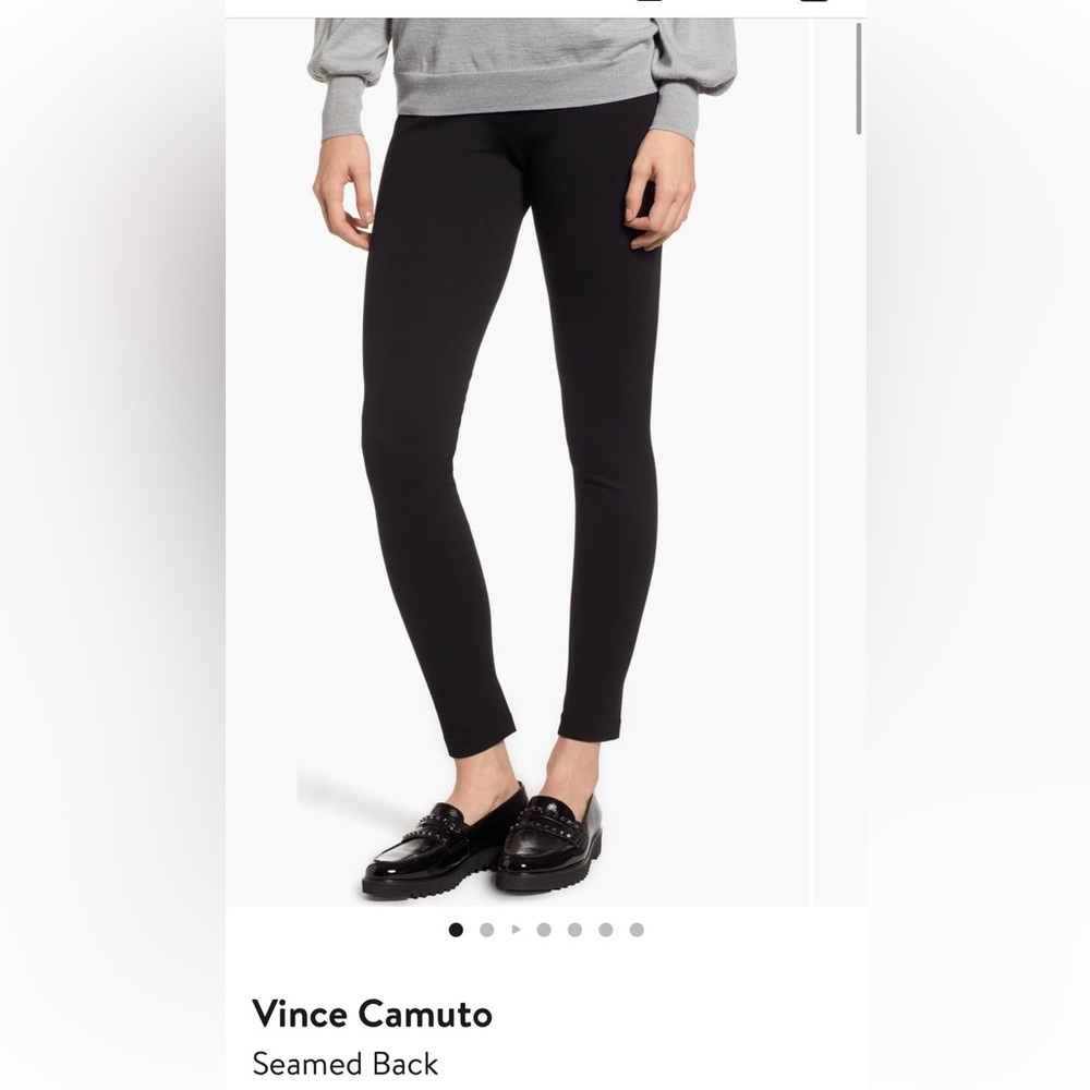 Vince Camuto Black Ponte Leggings with Back Seam